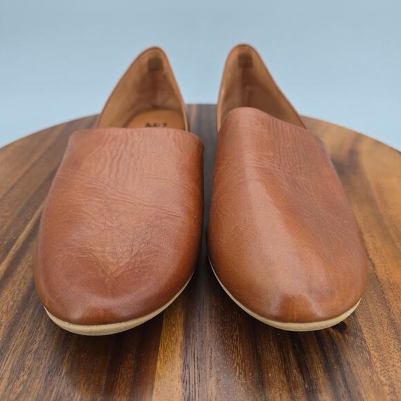 Miz Mooz Kimmy Flats Women's 9.5 41 Brown Leather D'Orsay Career Slip On Shoes - Picture 2 of 7